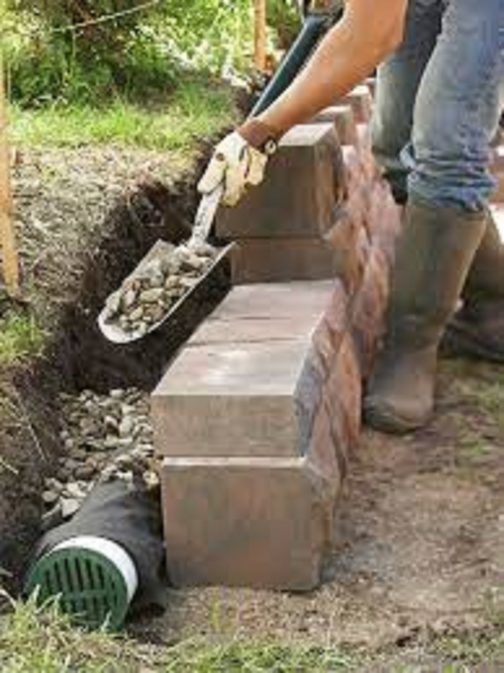 Retaining wall and AG Drainage SWMS